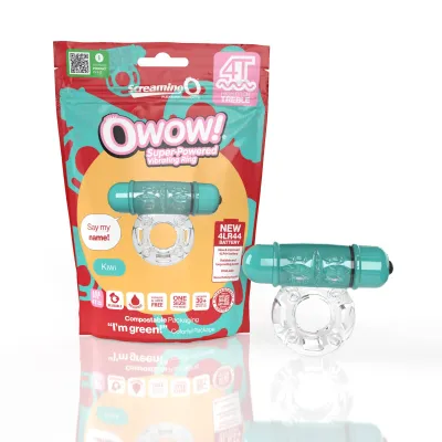 Screaming O 4t Owow Super Powered Vibrating Ring Kiwi