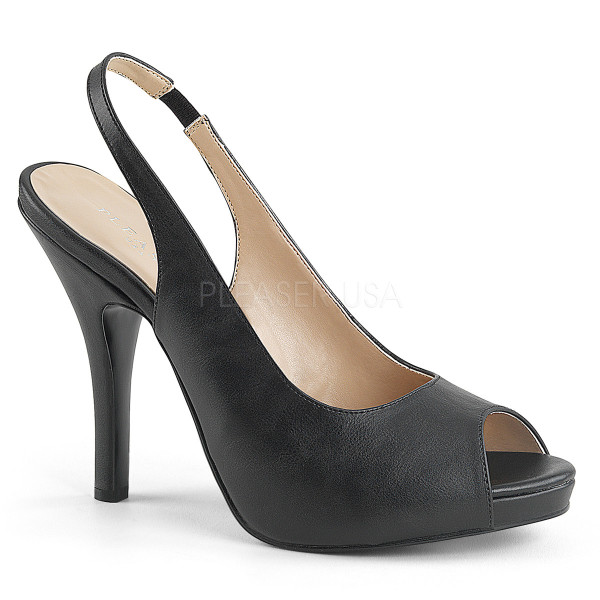 5 inches Heel, 1/2 inches PF Peep Toe Slingback Sandal — image 5 of 12