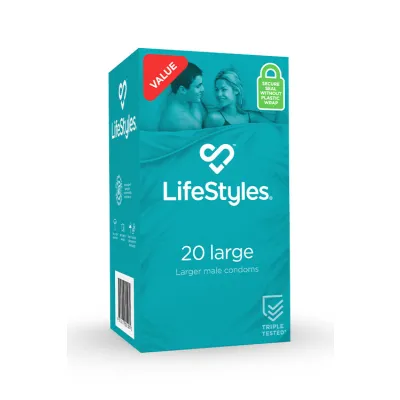 Lifestyles Large Condoms 20 Pack