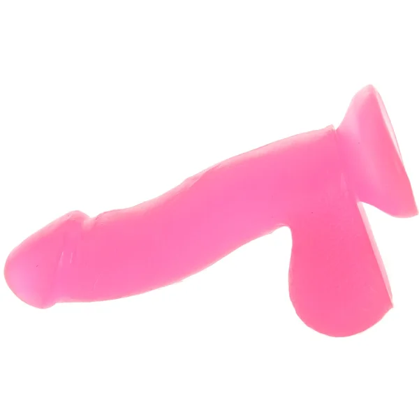 Basix Rubber Works - 6.5 Inch Dong With Suction Cup - Pink