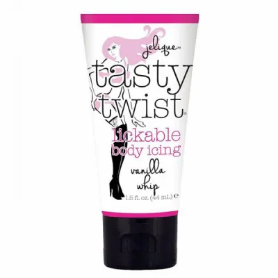 Jelique Tasty Twist Lickable Body Icing Vanilla Whip 1 5oz