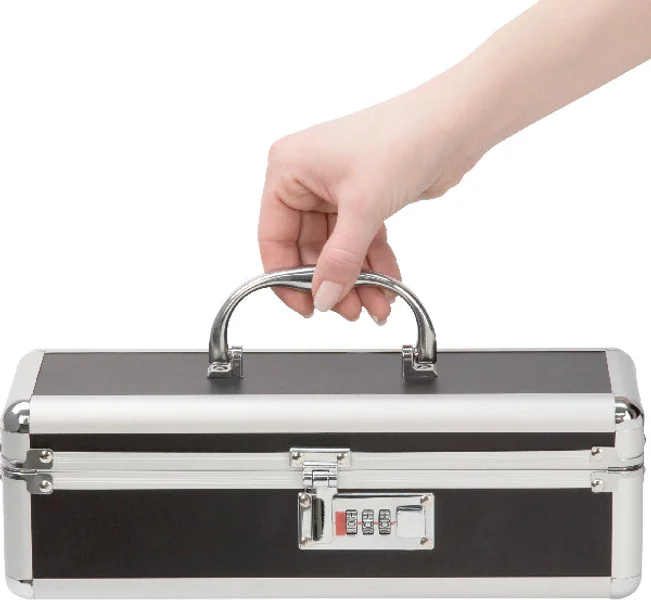 Lockable Medium Vibrator Case Black — image 8 of 8