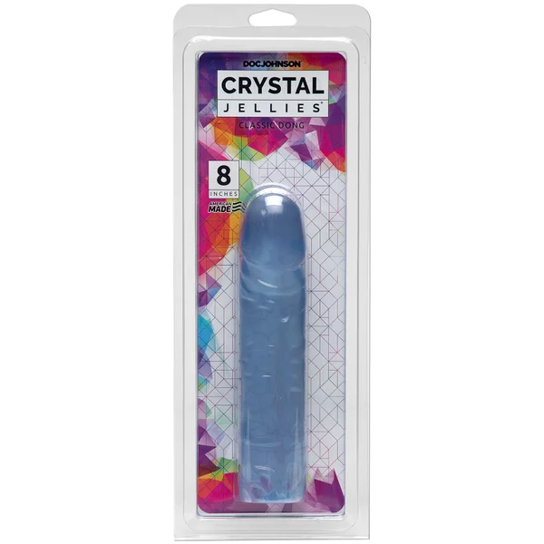 Crystal Jellies Classic Dong 8 Inch - Clear — image 8 of 8