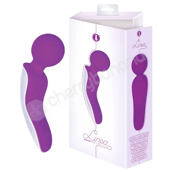 Linea Wande Purple Vibrating Wand Massager