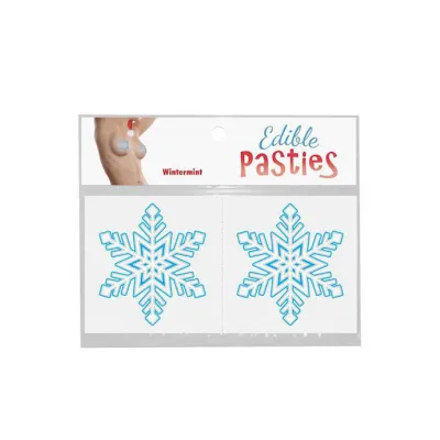 Edible Body Pasties Wintermint Snowflakes