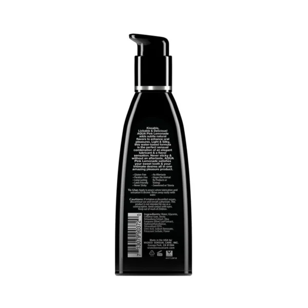 Wicked Aqua Pink Lemonade Flavored Lubricant 2oz