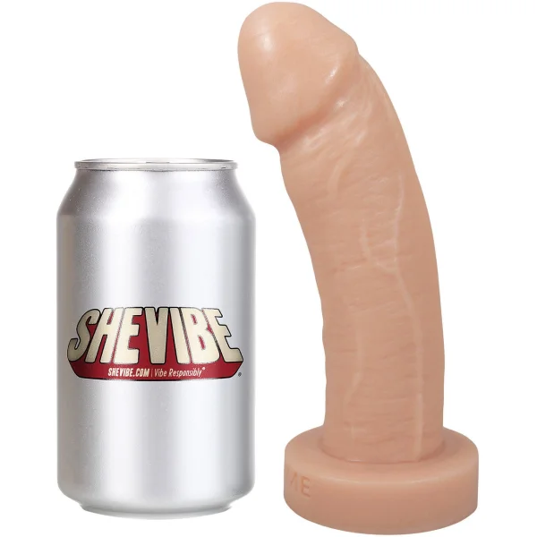 Optimo 7" Dual-Density Realistic Silicone Dildo By Uberrime - Vanilla