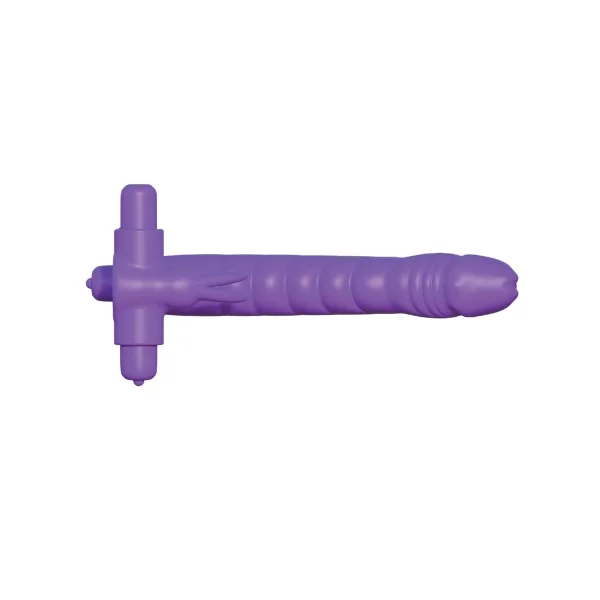 Fantasy C-ringz Silicone Double Penetrator Rabbit - Purple