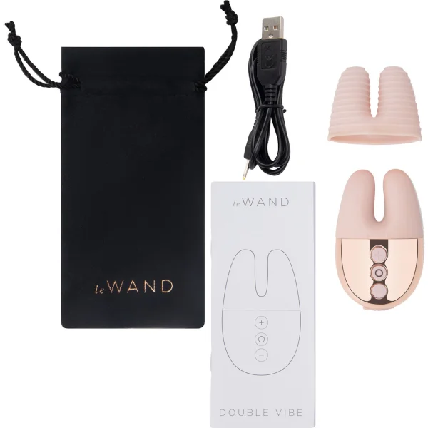 Le Wand Chrome Double Motor Vibrator - Rose Gold