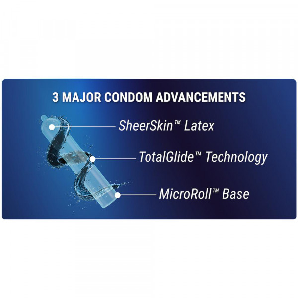 ONE UltraFeel 2-1 Super Thin Condom + 2ml Lube Pouch | 36-Pack