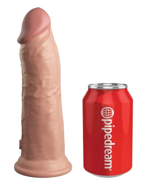 King Cock Elite Dual Density Vibe Silicone Dildo