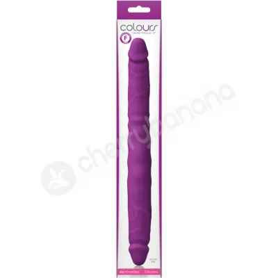 Colours Purple 12 Double Pleasures Silicone Double Dong