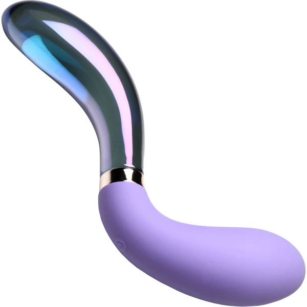 Prisms Pari Dual Ended Wavy Silicone and Glass Vibe
