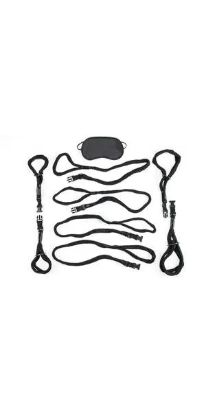 Fetish Fantasy Cuff and Tether Set Black