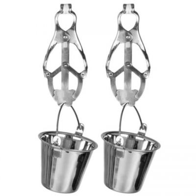 Torment Stainless Steel Bucket Clover Nipple Clamps