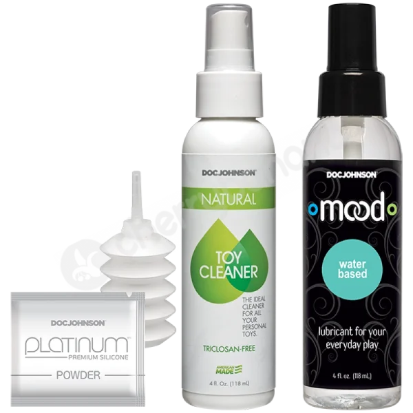 Vac-U-Lock Silicone Pegging Strap On Set