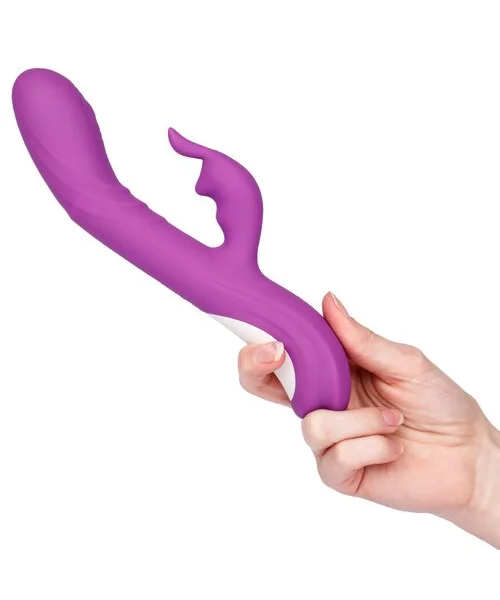 Bondara Cum Hither Purple Silicone 15 Function Rabbit Vibrator — image 6 of 6