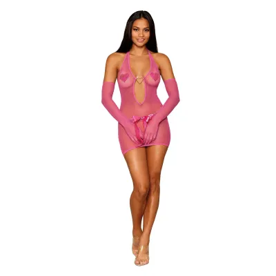 Chemise and Gloves Restraints One Size Peony