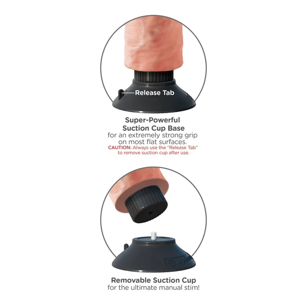 King Cock 6-Inch Vibrating Cock - Light — image 11 of 12