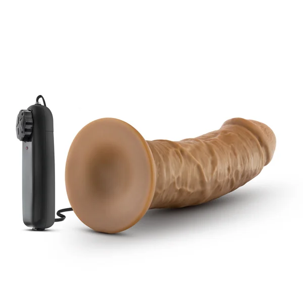 Dr. Skin - Dr. Joe - 8 Inch Vibrating Cock With  Suction Cup - Mocha — image 9 of 9