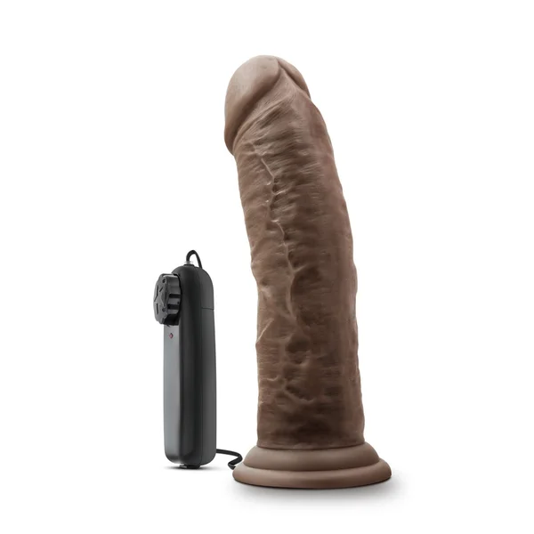 Dr. Skin - Dr. Joe - 8 Inch Vibrating Cock With  Suction Cup - Chocolate — image 8 of 9