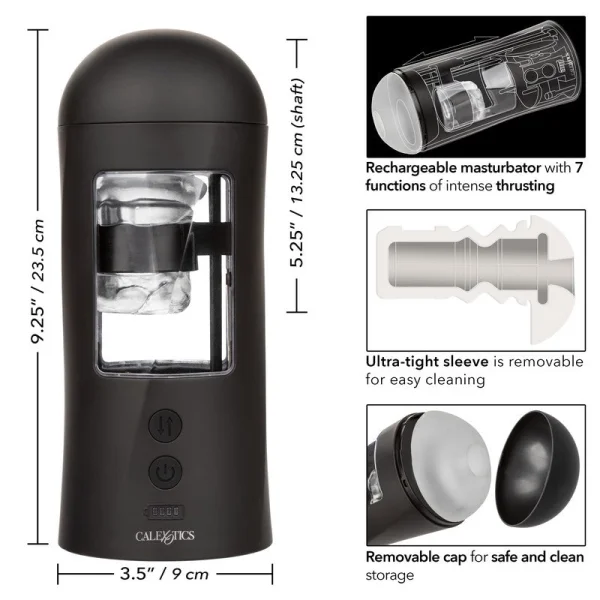Bionic Power Stroking Rechargeable Penis Masturbator By CalExotics
