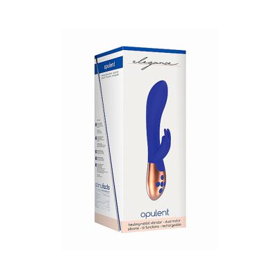 Elegance Opulent Heating Rabbit Vibrator Blue