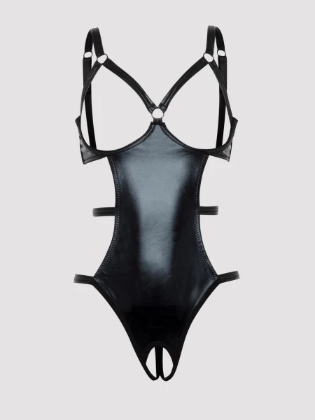 Lovehoney Fierce Wet Look Open Cup Teddy