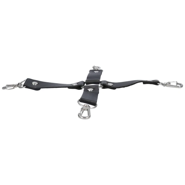 Hog Tie Restraint With Faux Fur Cuffs