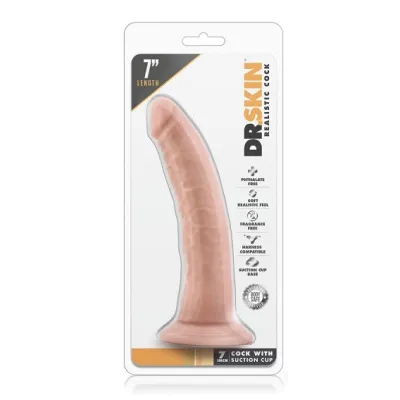 Blush Dr Skin Vanilla 7 Inch Cock With Suction Cup