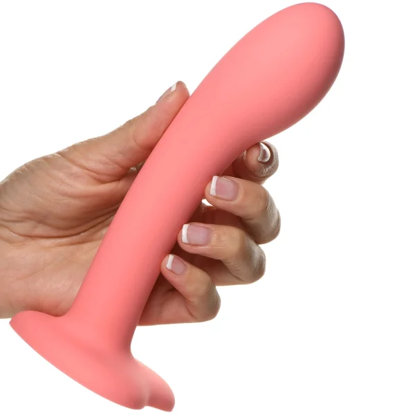 Simply Sweet G-Spot 7" Silicone Suction Cup Dildo - Pink
