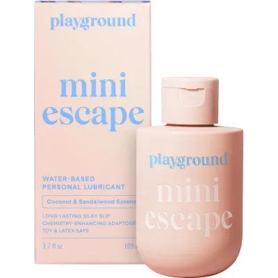 Playground Mini Escape Water Based Personal Lubricant 3 7 fl oz Coconut Sandalwood Essence