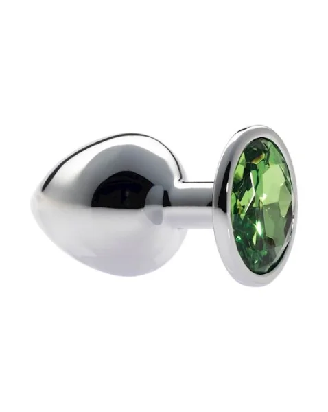 Kink Range Alloy Gem Butt Plug - 3.7 Inch