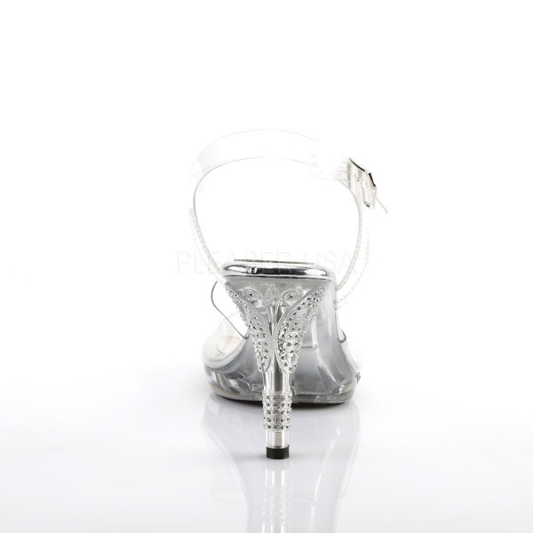 3 3/4 inches Heel, 1/2 inches PF Ankle Strap Sandal w/ RS Butterfly — image 4 of 4
