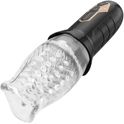 Cyclone Blowjob Rechargeable Rotating Vibrating Oral Sex Penis Masturbator