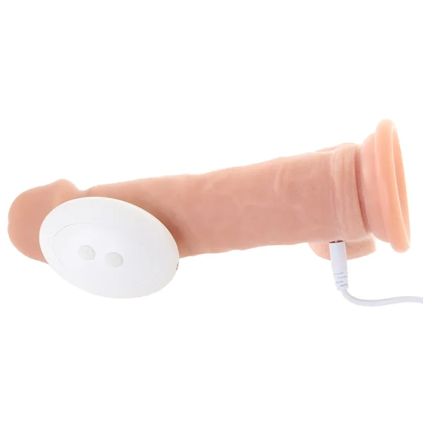 Adam & Eve Adam's Warming Rotating Power Boost Dildo - Light