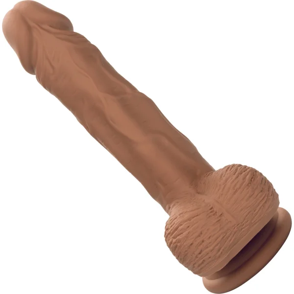 Silicone Studs Realistic 5" Suction Cup Dildo - Caramel