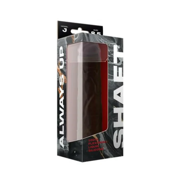 Shaft Model J Liquid Silicone Dong 8.5 In. Mahogany