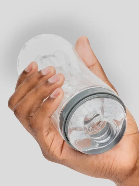 Lovehoney Heads Up Clear Textured Stroker Cup