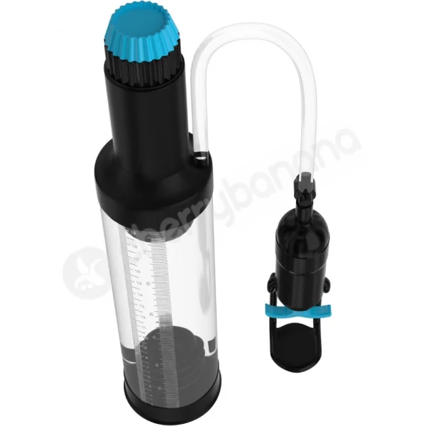 Pump Worx Black & Clear Deluxe Head Job Vibrating Power Pump