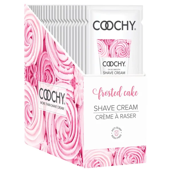 Coochy Shave Cream - Frosted Cake - 15 ml Foils 24 Count Display — image 7 of 9