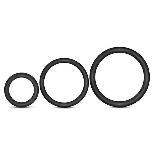 Performance - Vs4 Pure Premium Silicone Cockring Set - Black — image 11 of 14