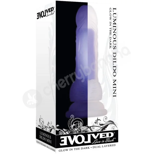 Evolved Luminous Dildo Mini Glow In The Dark Small Realistic Dildo