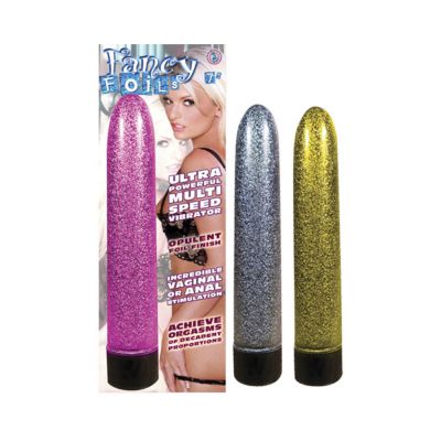 Fancy Foils 7 Inches Vibrator Fuchsia Pink