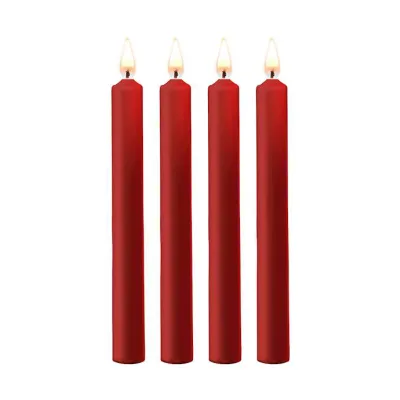 Ouch Teasing Paraffin Wax Candle Large 4 Pack Red