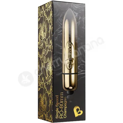 Rocks Off RO 80 Single Speed Champagne Gold Bullet Vibrator