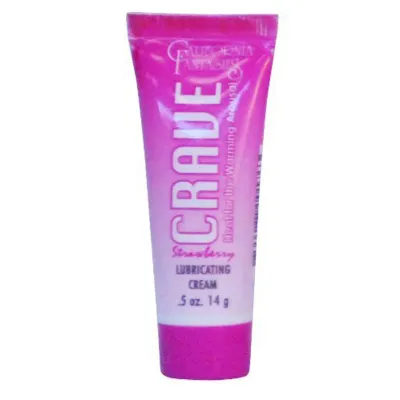 Crave Warming Lubricanting Cream Strawberry Flavored 0 5 Oz Tube