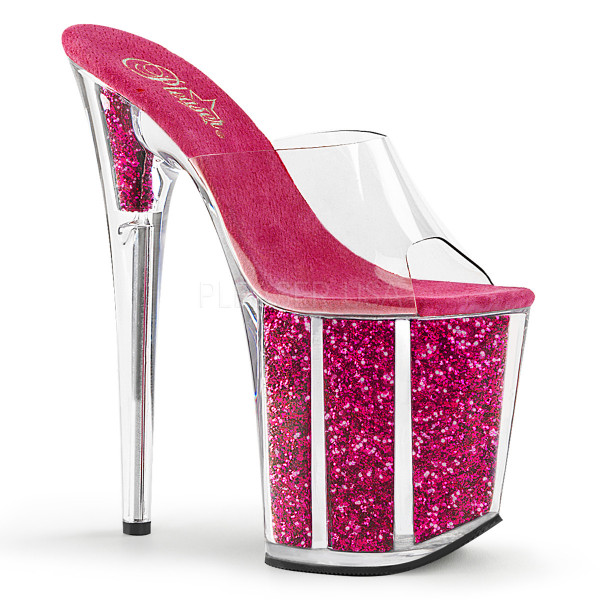 8 inches Heel, 4 inches PF Slide W/Glitter Filled Bottom — image 5 of 12