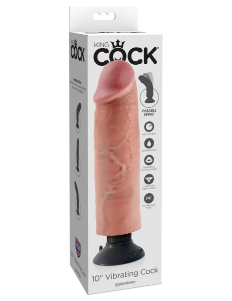 King Cock 10 in. Vibrating Cock