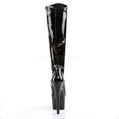 7 inches Heel 2 3 4 inches PF Stretch Knee Boot Side Zip
